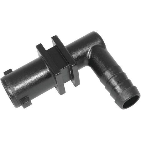 GREEN LEAF Y8231005 Dry Boom Nozzle Body Elbow, 34 in, Quick x Hose Barb, 7 psi Pressure, EPDM Rubber Y8231005 2PK